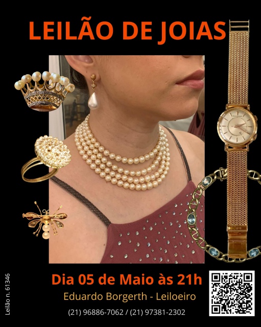 LEILÃO DE JOIAS - APENAS 40 PEÇAS DE UMA ÚNICA COMITENTE