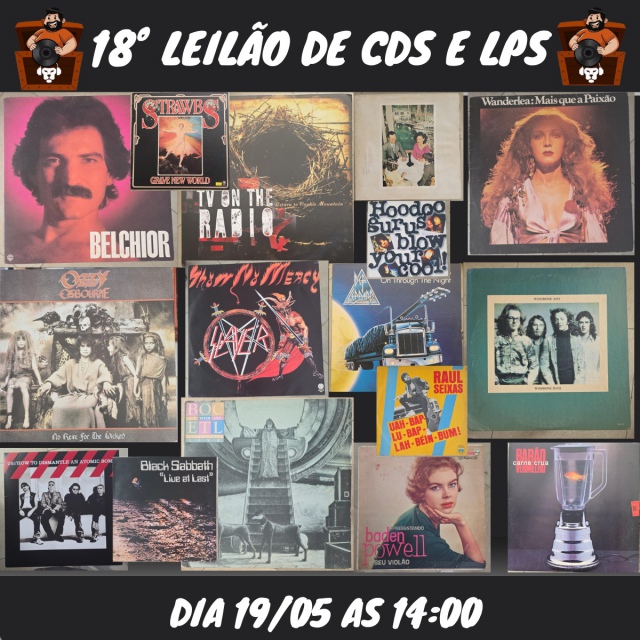 GARIMPO MUSICAL! 18º LEILÃO DE CDS LPS