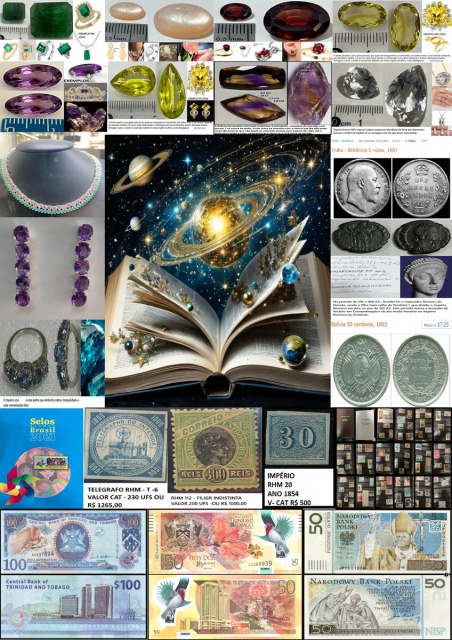 168º LEILÃO UNIVERSO DAS COLEÇÕES - NUMISMÁTICA, FILATELIA, PEDRAS BRUTAS E PRECIOSAS!