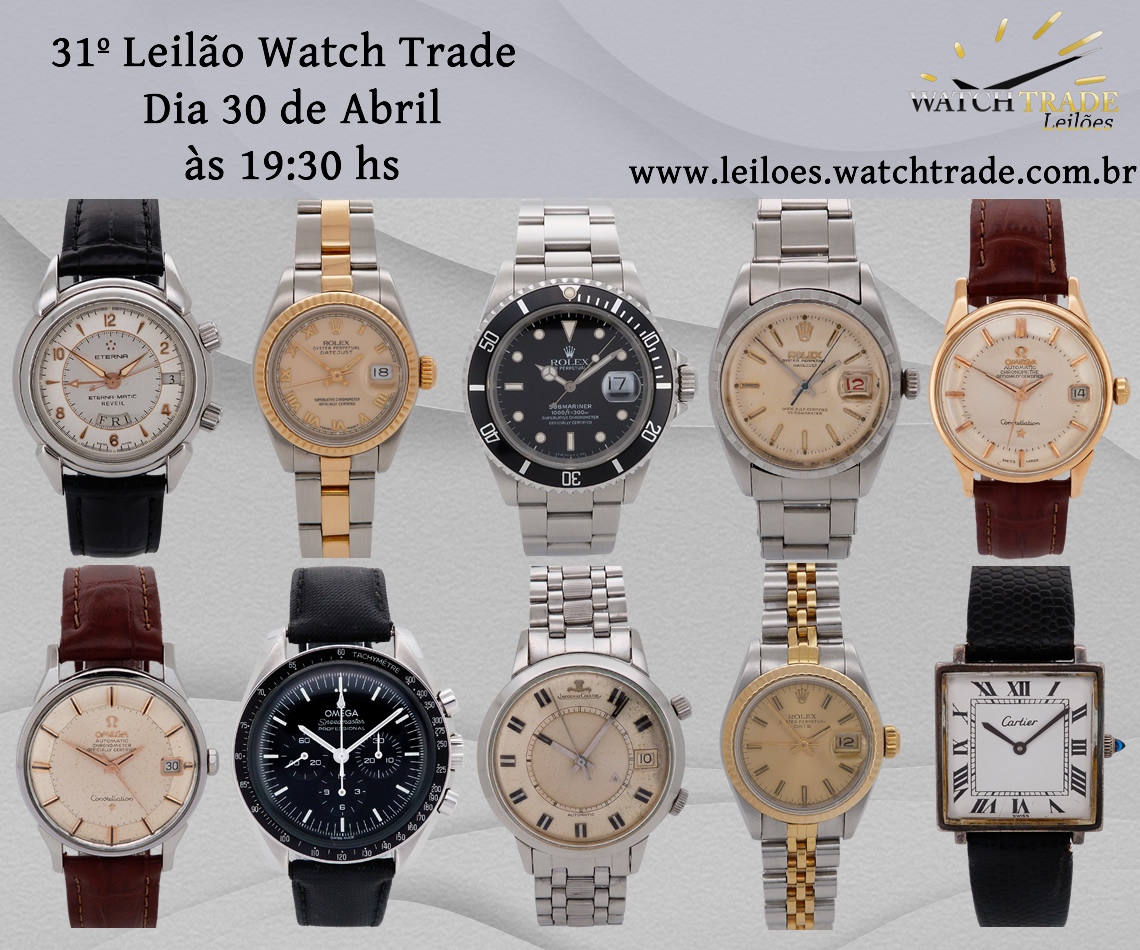 31º LEILÃO DE RELÓGIOS