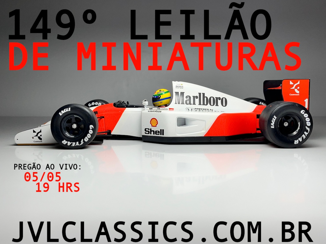 149º  Leilão de Miniaturas JVL Classics - Ayrton Senna Legacy
