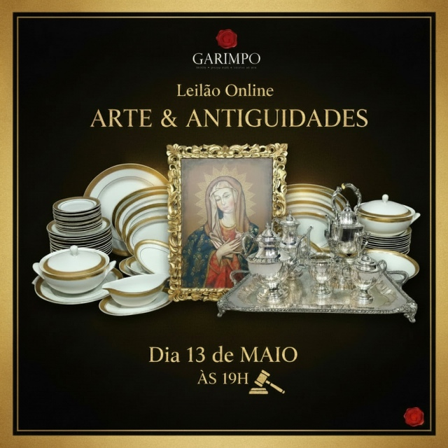 LEILÃO DE ARTE E ANTIGUIDADES - 13 de maio às 19h - Porto Alegre