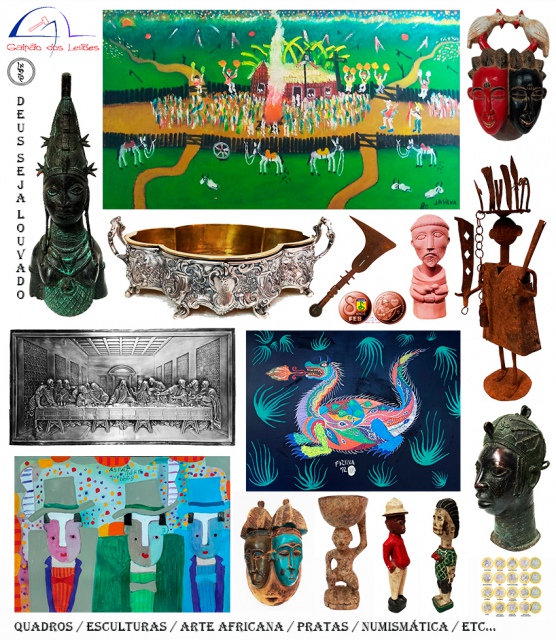 LEILÃO DE ARTE, DECORAÇÃO e COLECIONISMO (destaque p/ Tribal Africana), 16 e 18 de maio/2026.