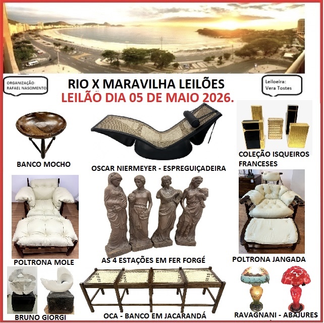 RIO X MARAVILHA LEILÕES - LEILÃO DE ARTE E ANTIGUIDADES MAIO 2026