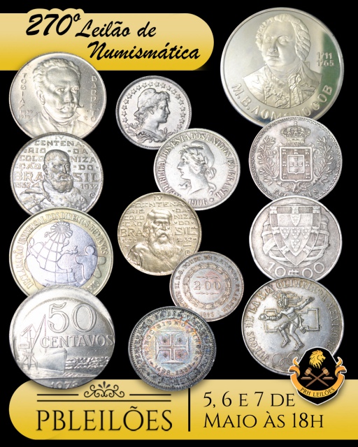 270º Leilão de Numismática