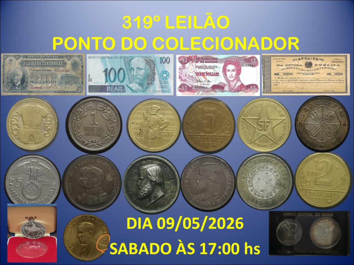 319º LEILÃO PONTO DO COLECIONADOR