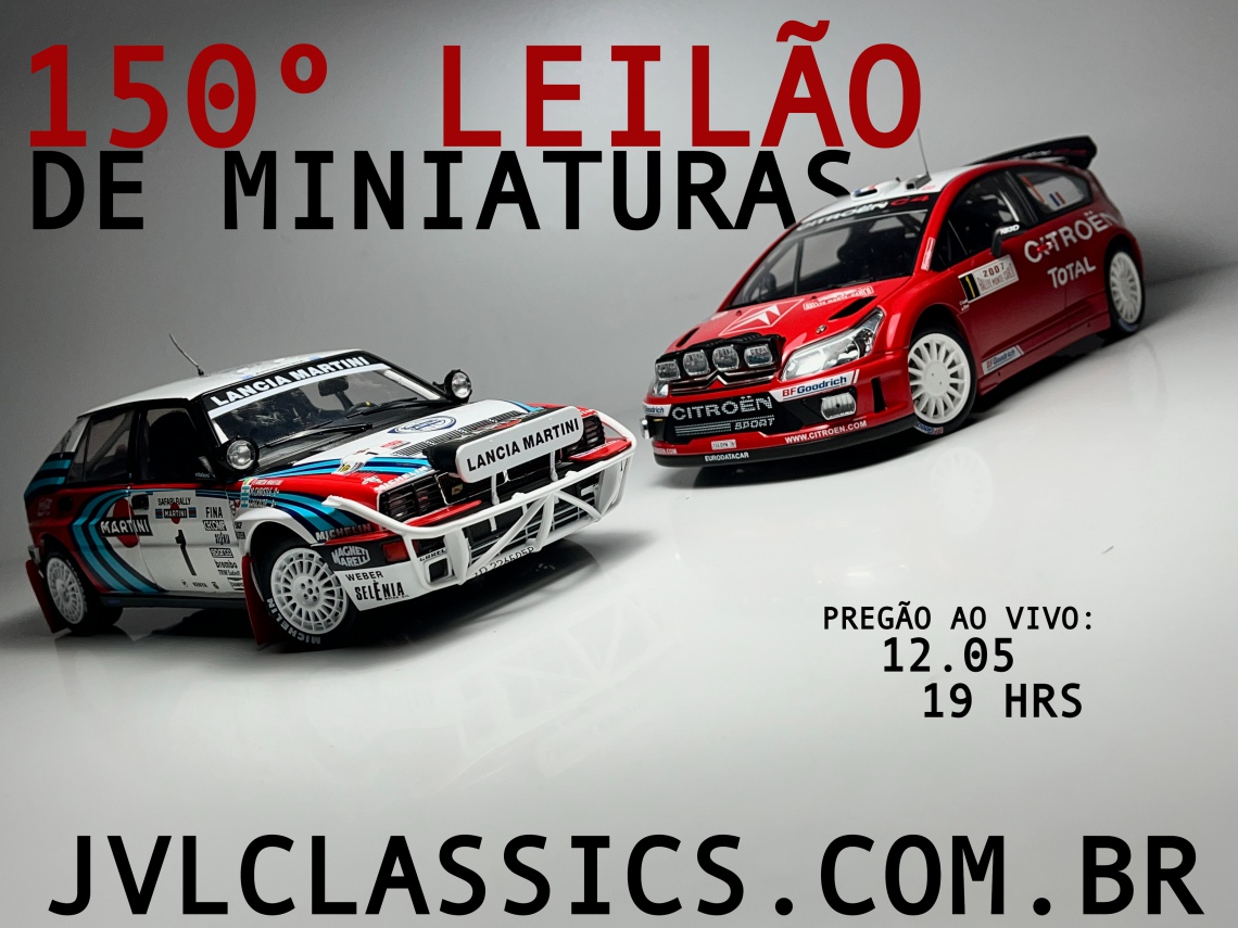 150º  Leilão de Miniaturas JVL Classics -  1/18 & 1/24