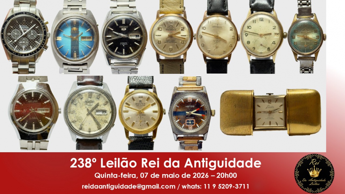 238º Leilão Rei da Antiguidade