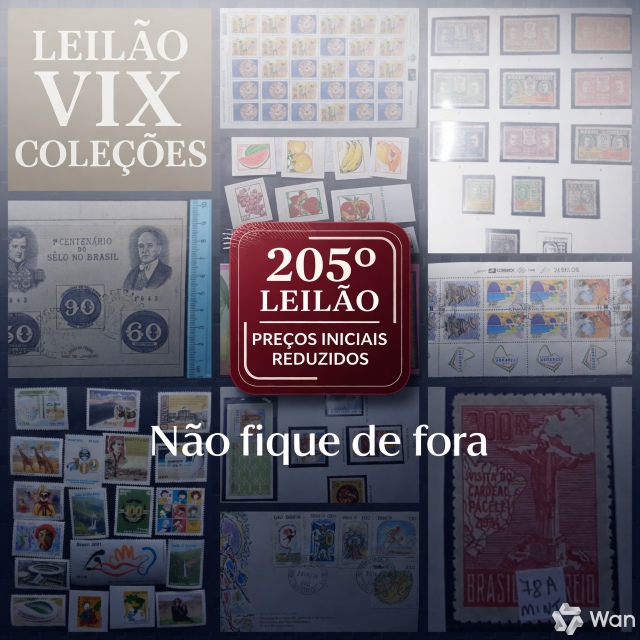 205º LEILÃO ESPECIAL DE FILATELIA