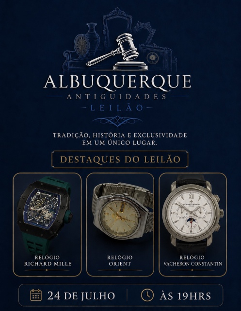 LEILÃO DE RELOGIOS E ANTIGUIDADES