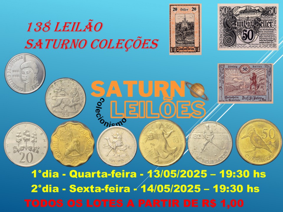 138º LEILÃO SATURNO LEILÕES