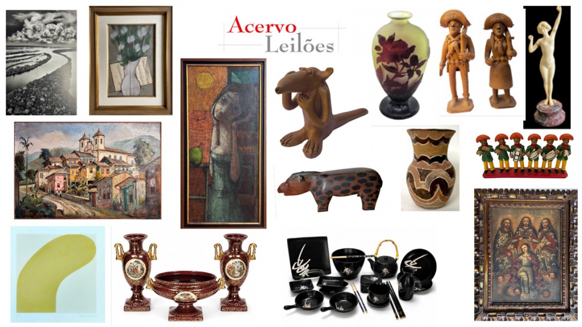 LEILÃO DE ARTES PLÁSTICAS,  ARTE POPULAR E MOBILIÁRIO