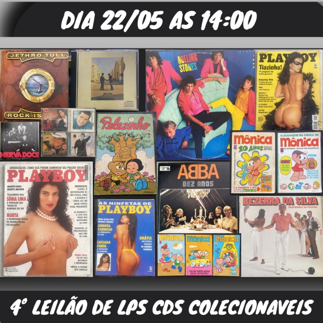 4º LEILÃO DE LPS, CDS E COLECIONAVEIS!