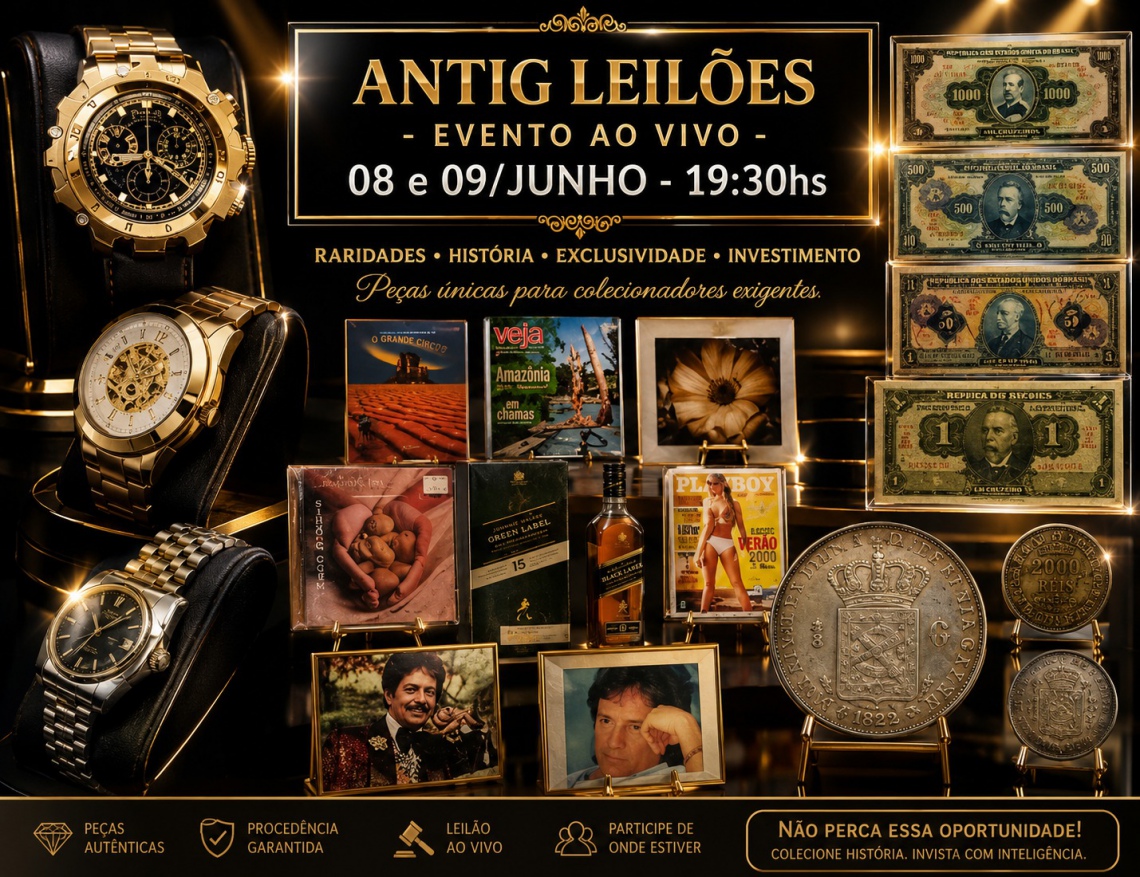 ANTIG LEILÕES - VINIL / CDs, RELÓGIOS, NUMISMATICA, BEBIDAS E MAIS !