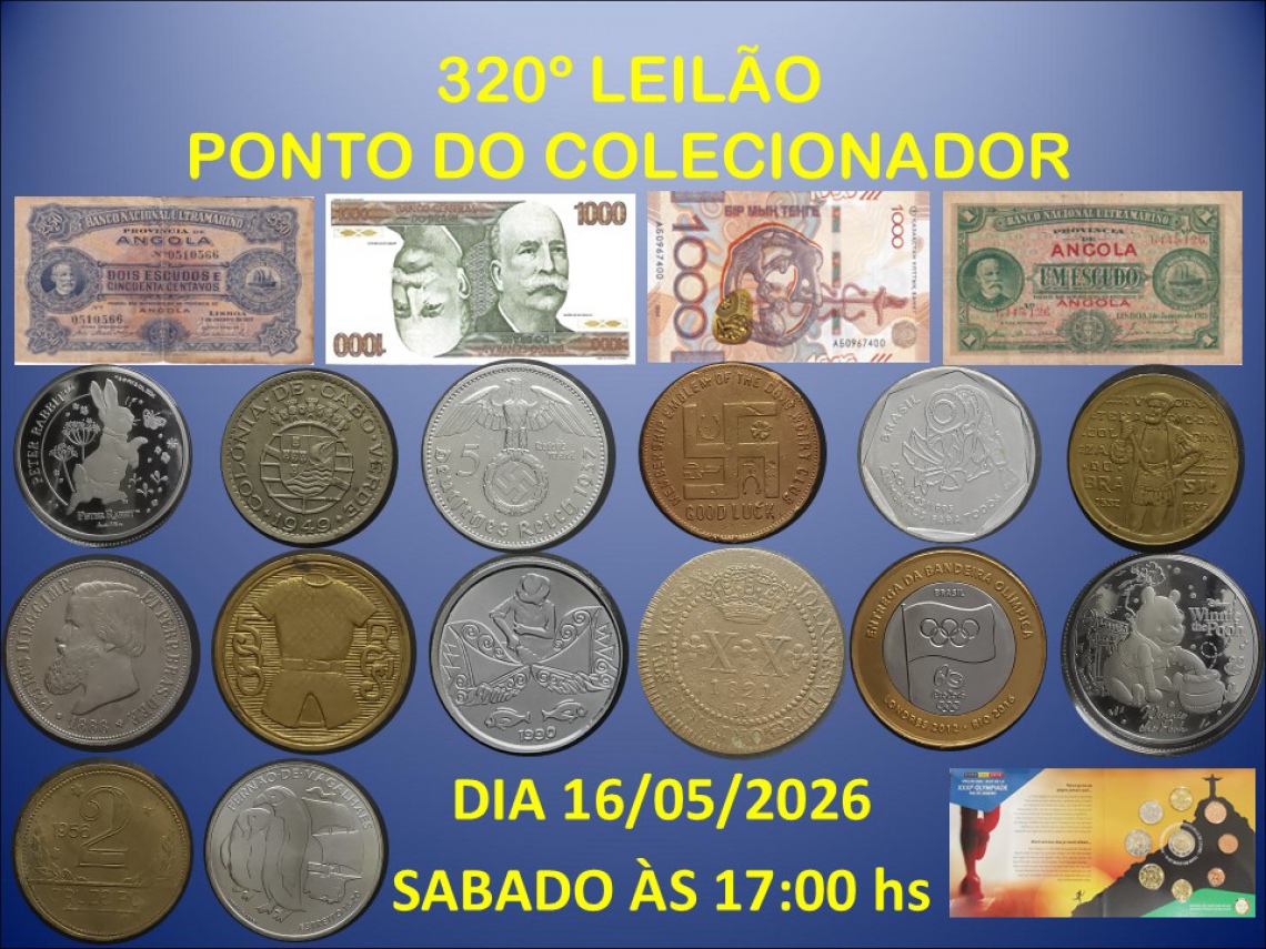 320º LEILÃO PONTO DO COLECIONADOR