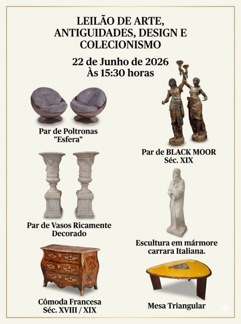 LEILÃO DE ARTE, ANTIGUIDADES E DESIGN