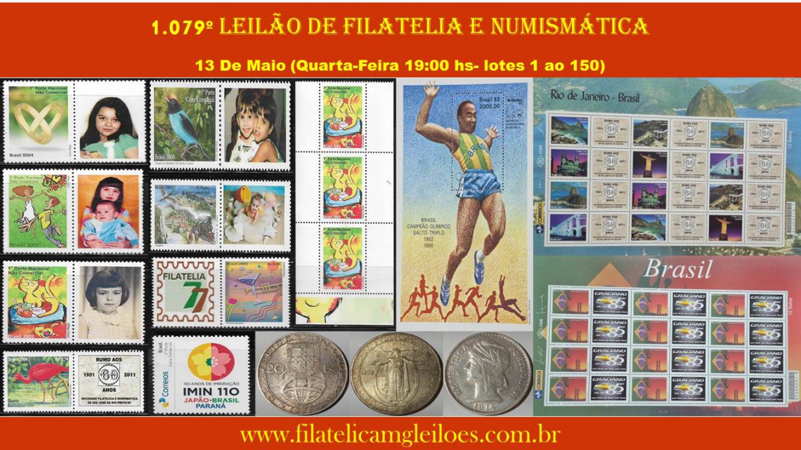 1.079º Leilão de Filatelia e Numismática