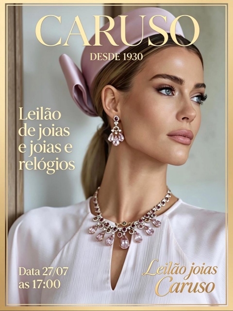 153º LEILÃO JOIAS CARUSO - JOIAS EM OURO 18 K E RELOGIOS E CANETAS  (GOLD )