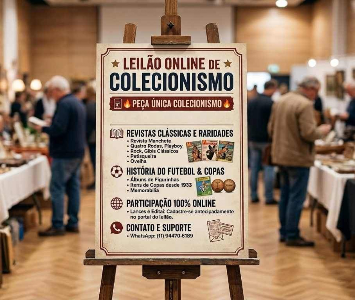 LEILÃO DE REVISTAS CLÁSSICAS E RARIDADES HIST´RIA DO FUTEBOL E COPAS HQS. CLASSICOS COLECIONISMO...