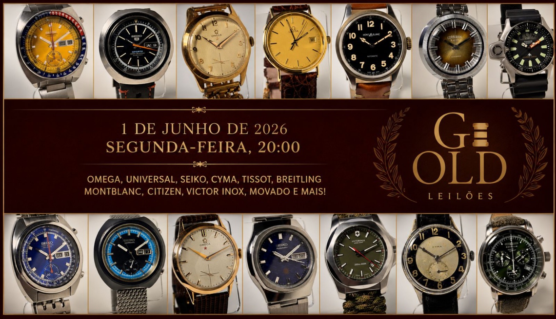 Relógios - É Old but Gold Leilões - Jr