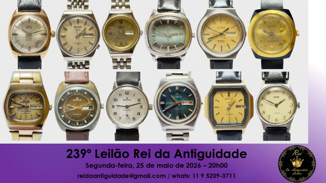 239º Leilão Rei da Antiguidade