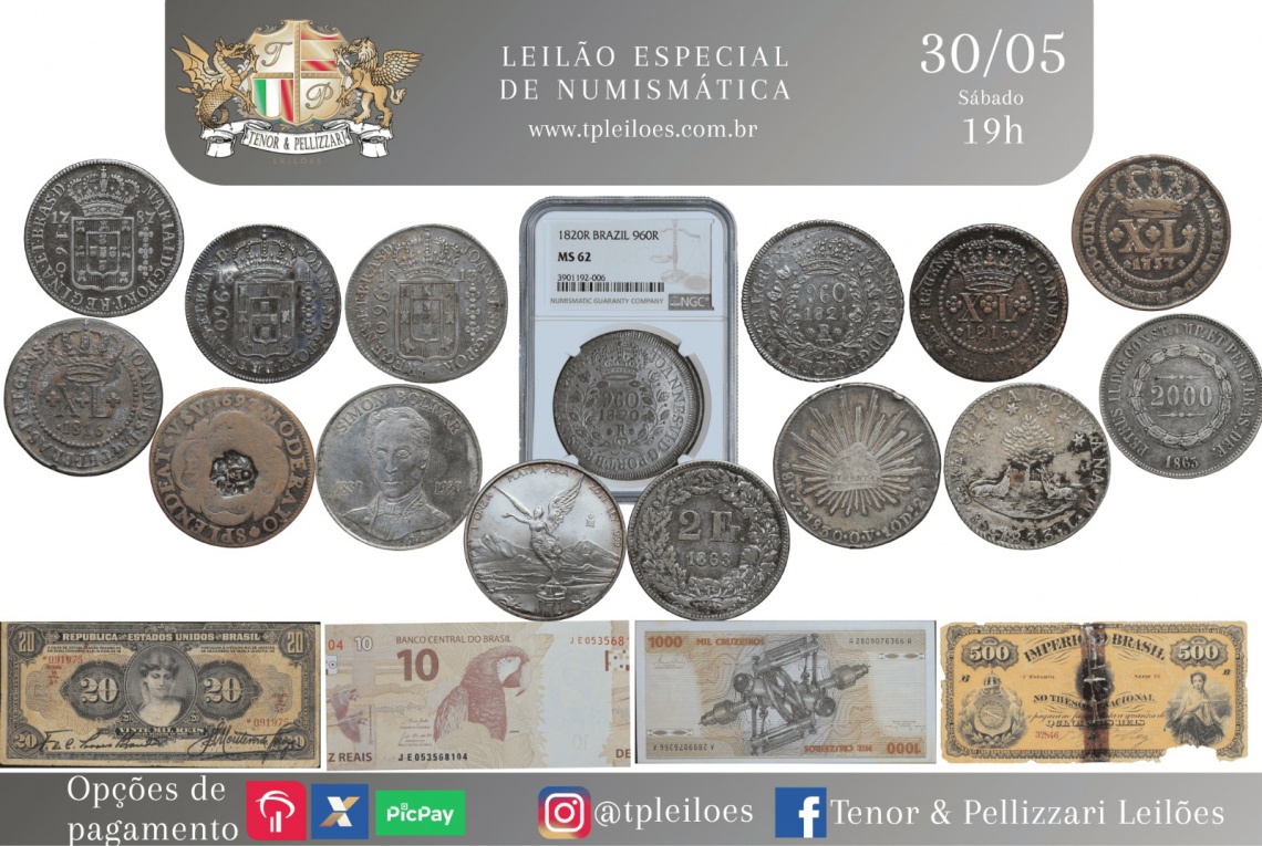 LEILÃO ESPECIAL DE NUMISMÁTICA