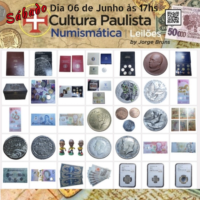 128º LEILÃO ESPECIAL DO CULTURA PAULISTA NUMISMÁTICA