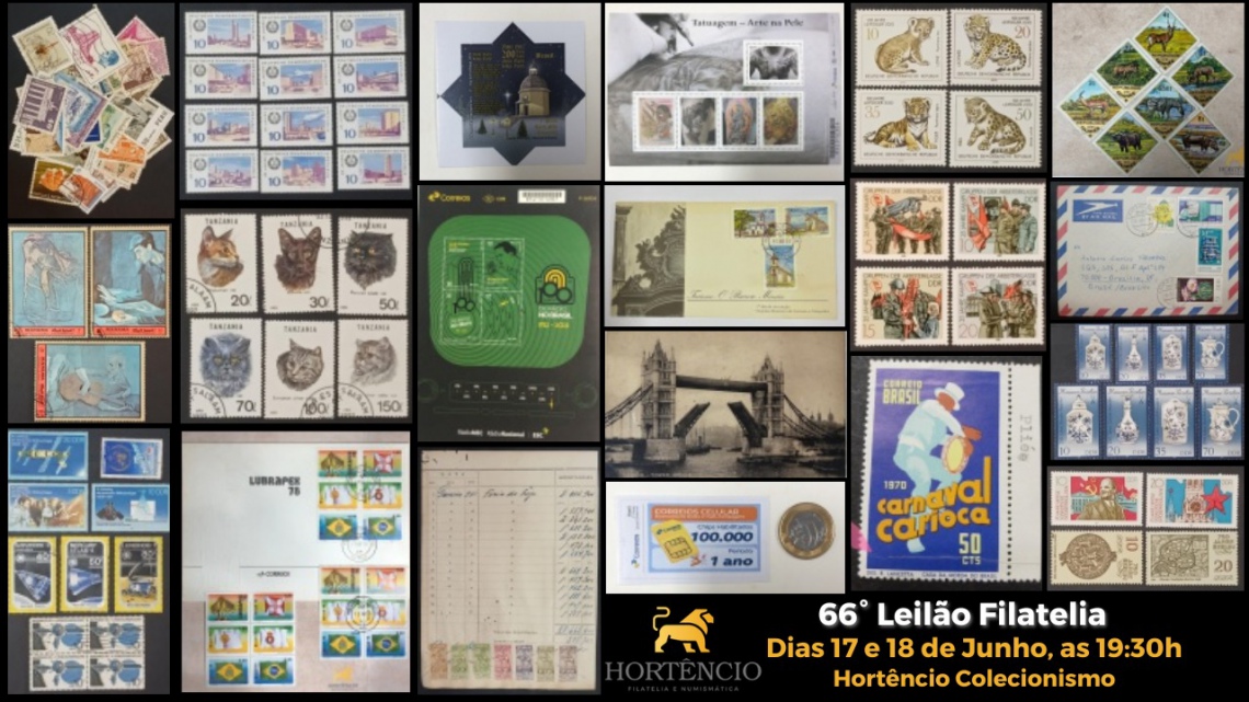66 LEILÃO DE FILATELIA