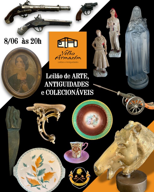LEILÃO DE ARTE, ANTIGUIDADES E COLECIONÁVEIS