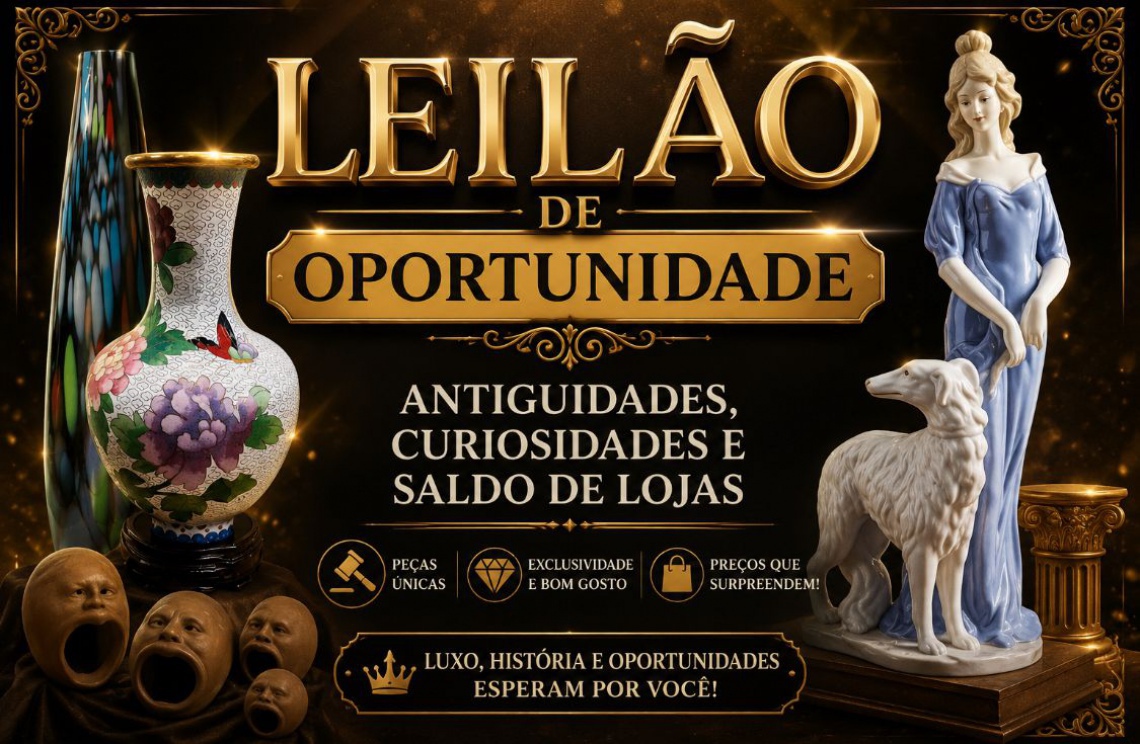 LEILÃO DE SALDOS: PEÇAS ANTIGAS E SALDOS DE LOJAS ENCERRADAS!