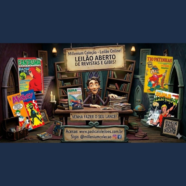 GRANDE LEILAO DE GIBIS/REVITAS/HQS, LIVROS ANTIGOS, COLECIONISMO E ANTIGUIDADES - MILLENIUM COLEÇÃO