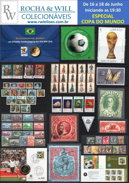 60º LEILÃO RW COLECIONÁVEIS - ESPECIAL COPA DO MUNDO