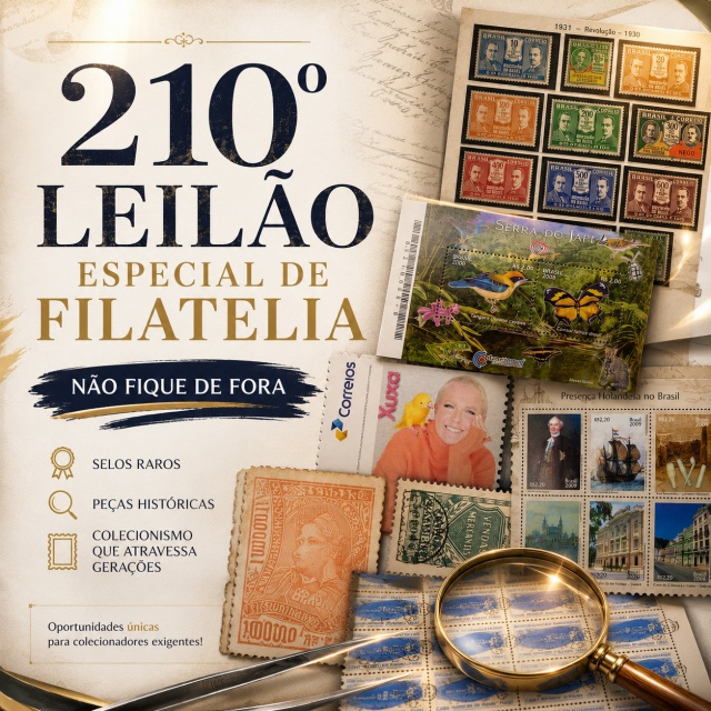 210º LEILÃO ESPECIAL DE FILATELIA