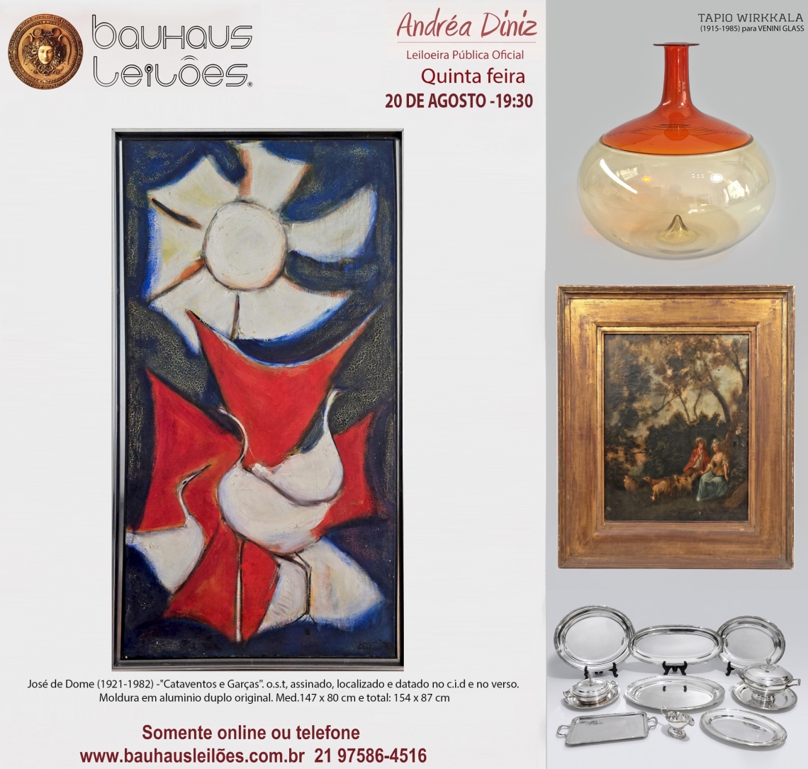 AGOSTO - 87º - BAUHAUS - LEILÃO DE VARIEDADES - DECORAÇÃO, UTILIDADES E ANTIGUIDADES