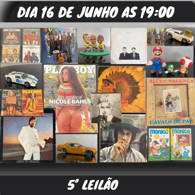 5º LEILÃO DE LPS, CDS E COLECIONAVEIS!