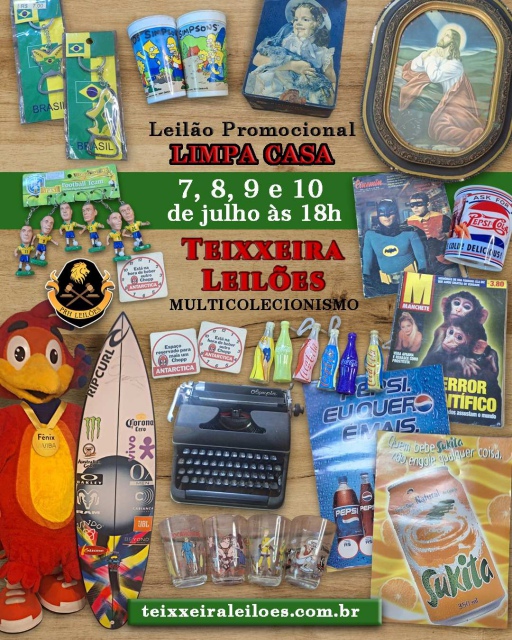 LEILÃO ESPECIAL MULTICOLECIONISMO PROMOCIONAL LIMPA CASA DE INVERNO