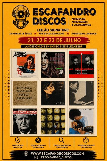 Escafandro Discos - Antiguidades e Colecionáveis - Guarulhos - SP