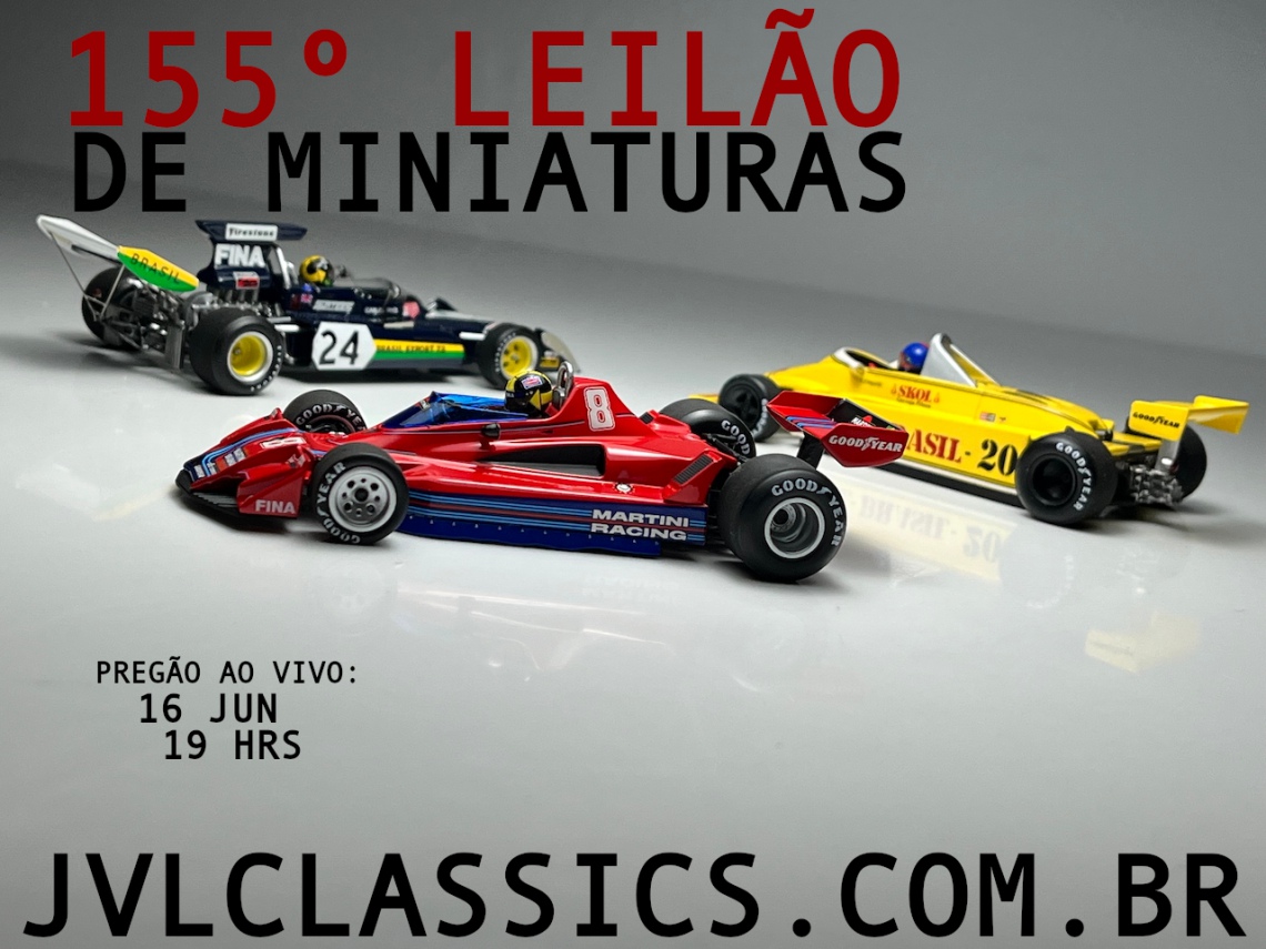 155º Leilão de Miniaturas JVL Classics - F1 Legends III