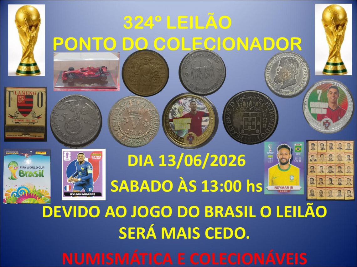 324º LEILÃO PONTO DO COLECIONADOR