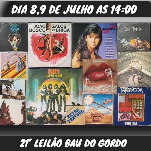 GARIMPO MUSICAL! 21º LEILÃO DE LPS E CDS