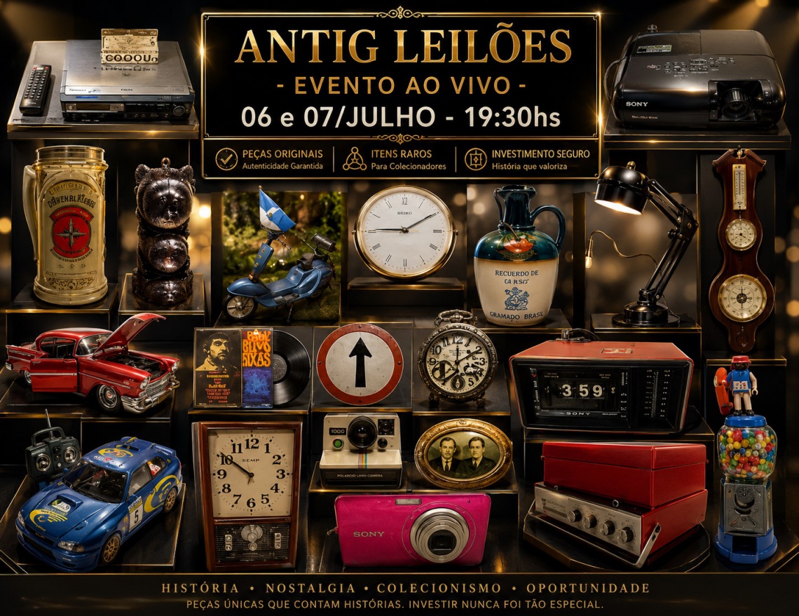 LEILÃO DE BRINQUEDOS ANTIGOS, COLECIONISMO E DEMAIS OPORTUNIDADES !!!