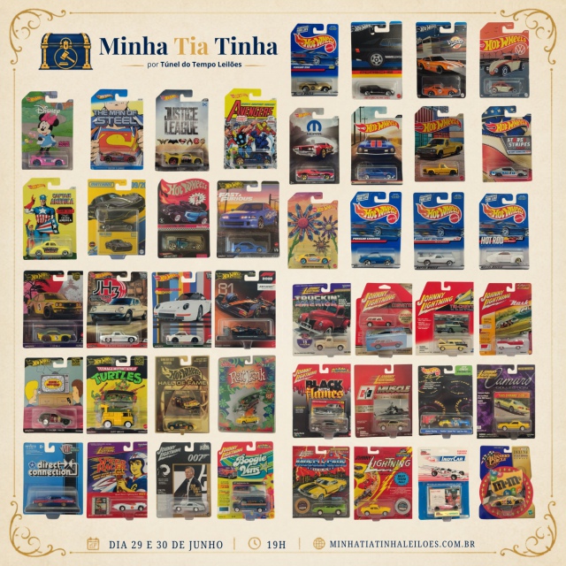 MEGA LEILÃO: COLEÇÃO COM 601 MINIATURAS: HOT WHELLS, PREMIUMS, NASCAR,  JOHNNY LIGHTNING, ETC