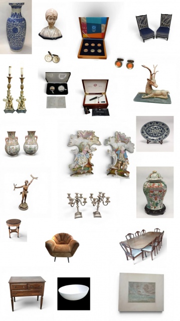 LEILÃO DE ARTE E ANTIGUIDADES , COLEÇÃO OLÍMPICA  MOEDAS DE OURO, SELOS E OUTROSOBJETOS