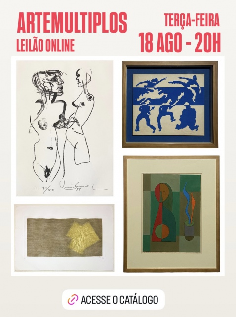 LEILÃO DE ARTE - 18 de  AGOSO de 2026 ás 20h