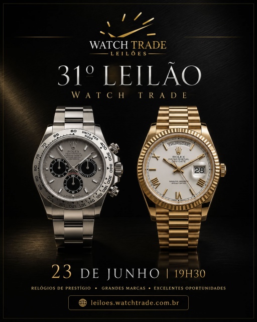 32º LEILÃO DE JOIAS E RELÓGIOS