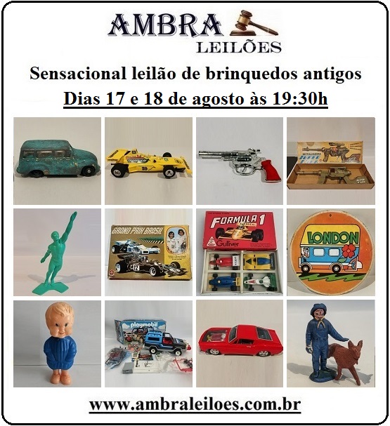 LEILÃO DE BRINQUEDOS