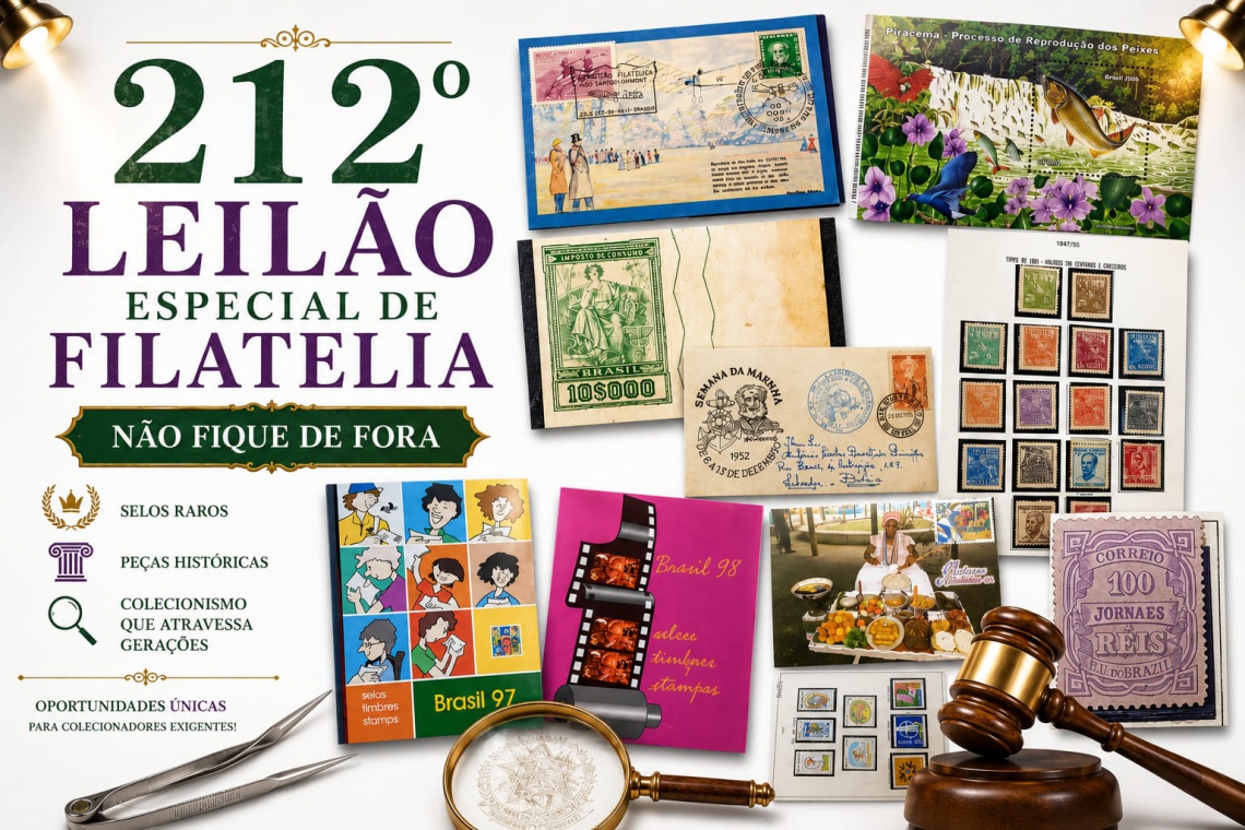 212º LEILÃO ESPECIAL DE FILATELIA