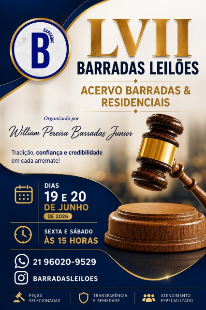 LVII - Barradas Leilões - Acervo Barradas & Residenciais