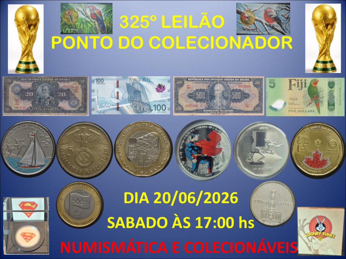 325º LEILÃO PONTO DO COLECIONADOR