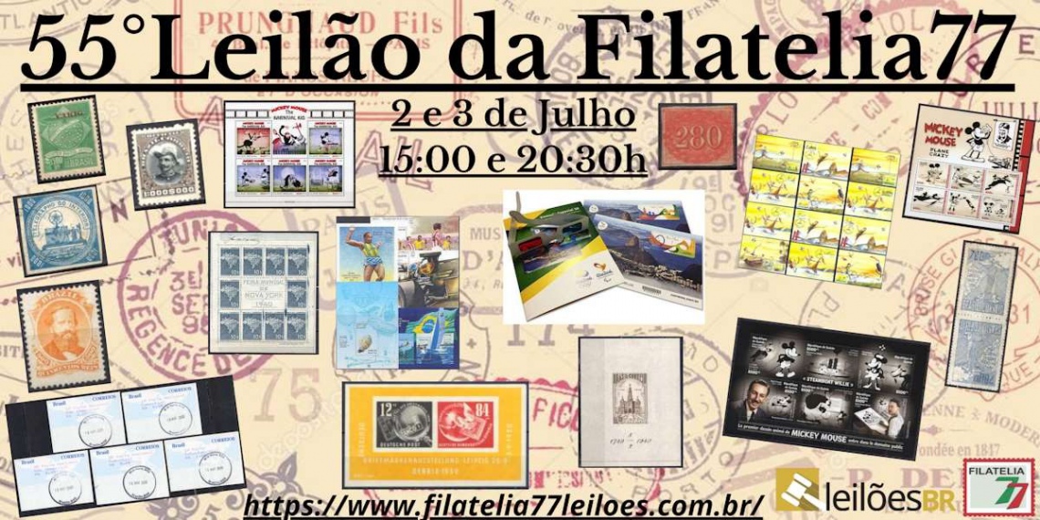 FILATELIA77: 5º LEILÃO DE ANIVERSÁRIO